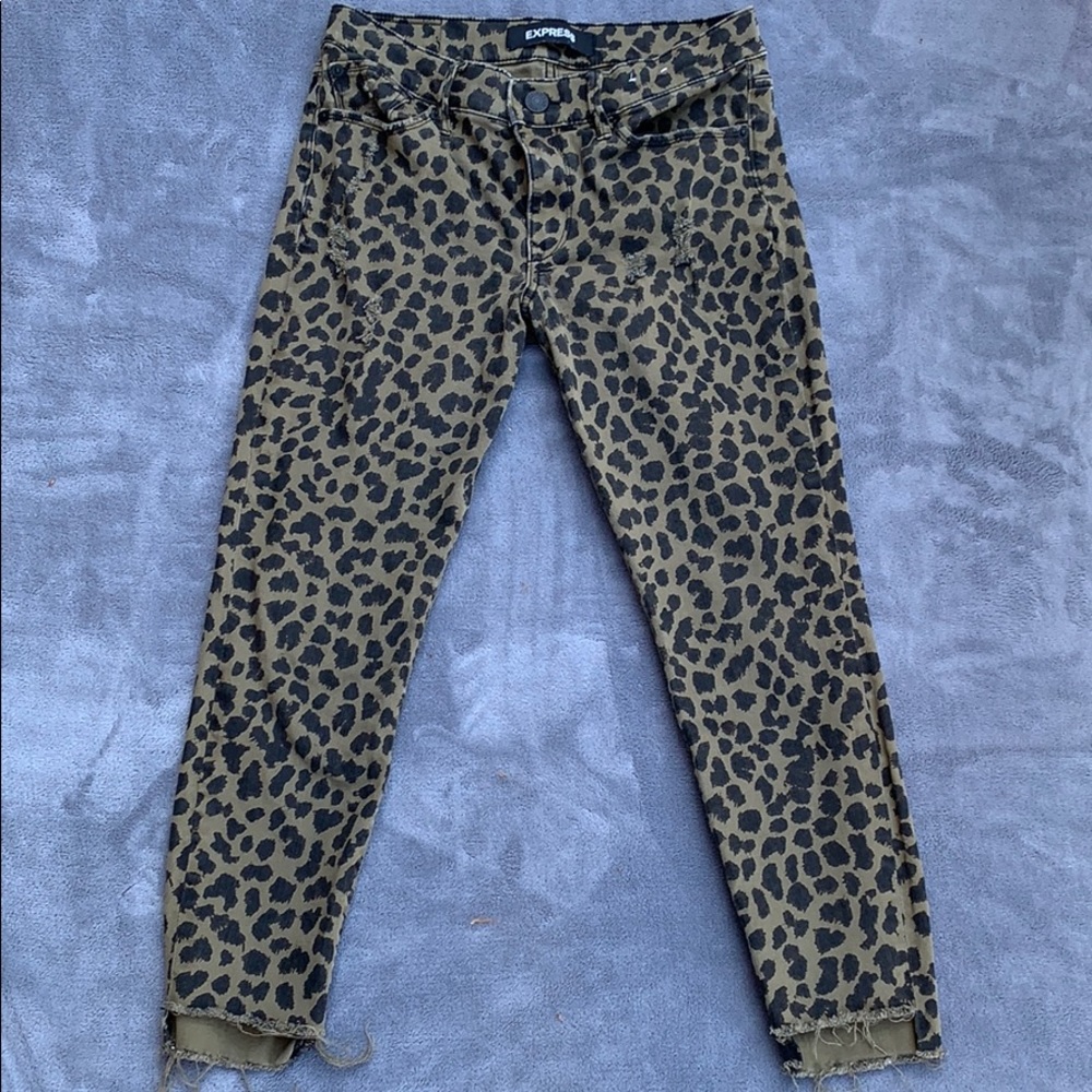 Cheetah print pants